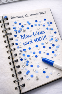 100 Jahre Prinzengarde Blau-Weiss – feiert mit uns!