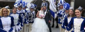 Hochzeit in Blau und Weiss